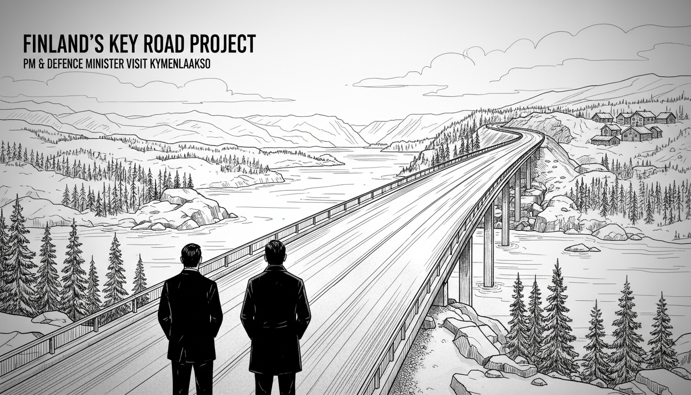 Finland's PM and Defence Minister Visit Kymenlaakso: Key Road Project