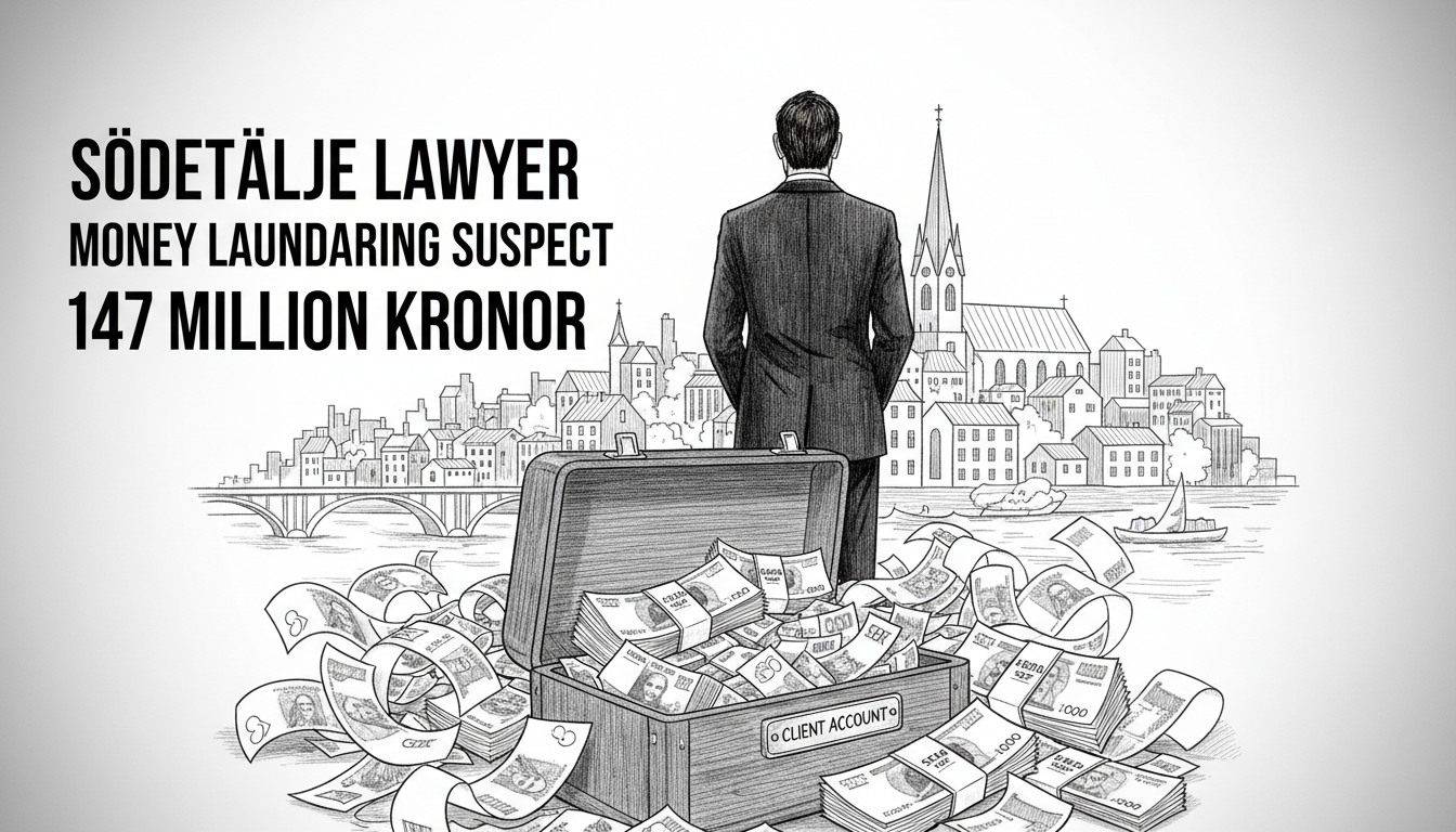 Södertälje Lawyer Suspected of Laundering 147 Million Kronor