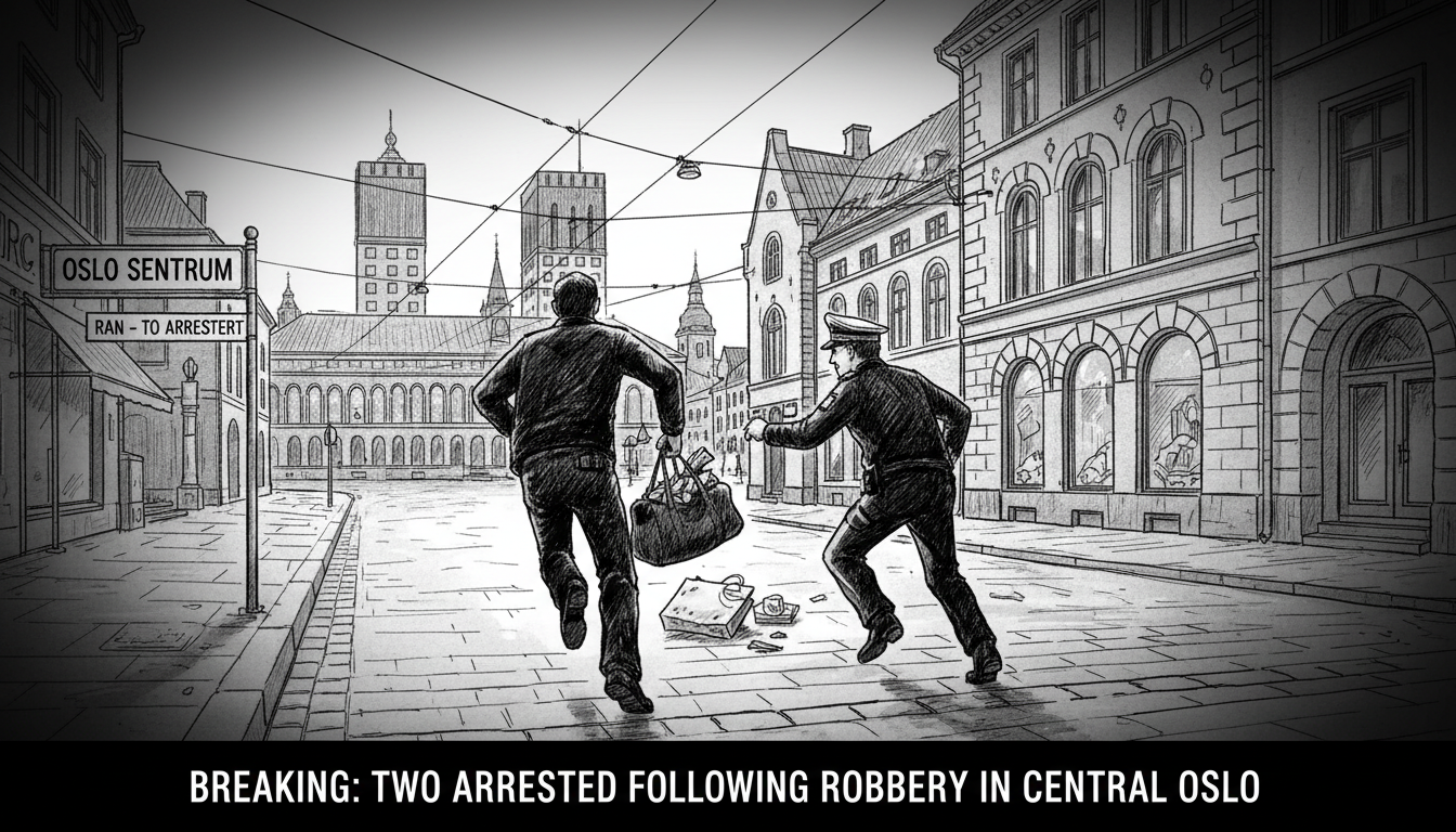 Two Arrested Following Robbery in Central Oslo