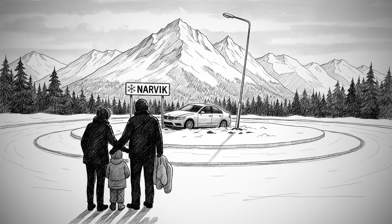 Norway Crash: Child Injured in Narvik Roundabout