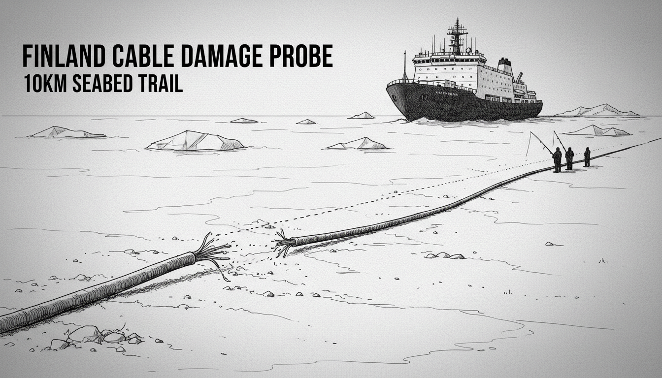 Finland Cable Damage Probe Finds 10km Seabed Trail