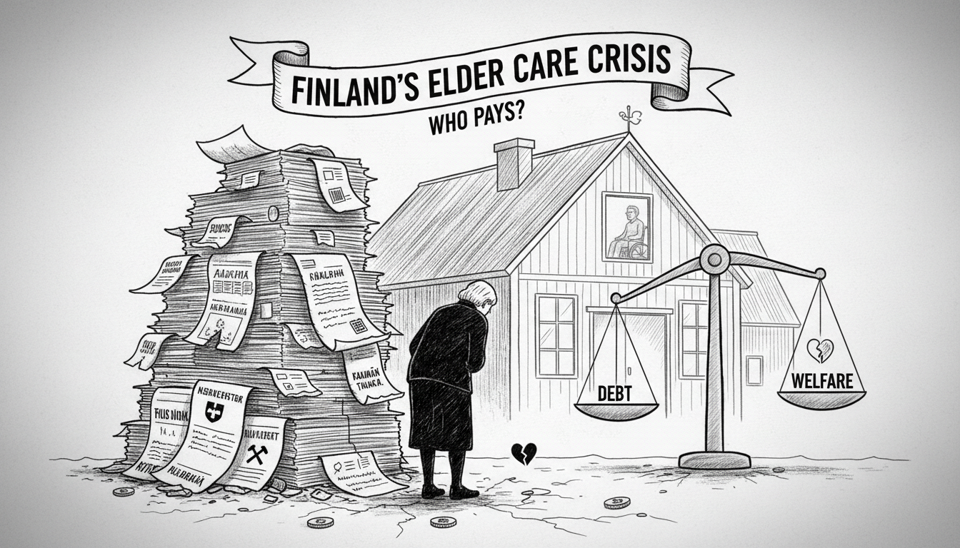 Finnish Elder Care Fees Force Widow into Debt, Sparking Welfare Debate