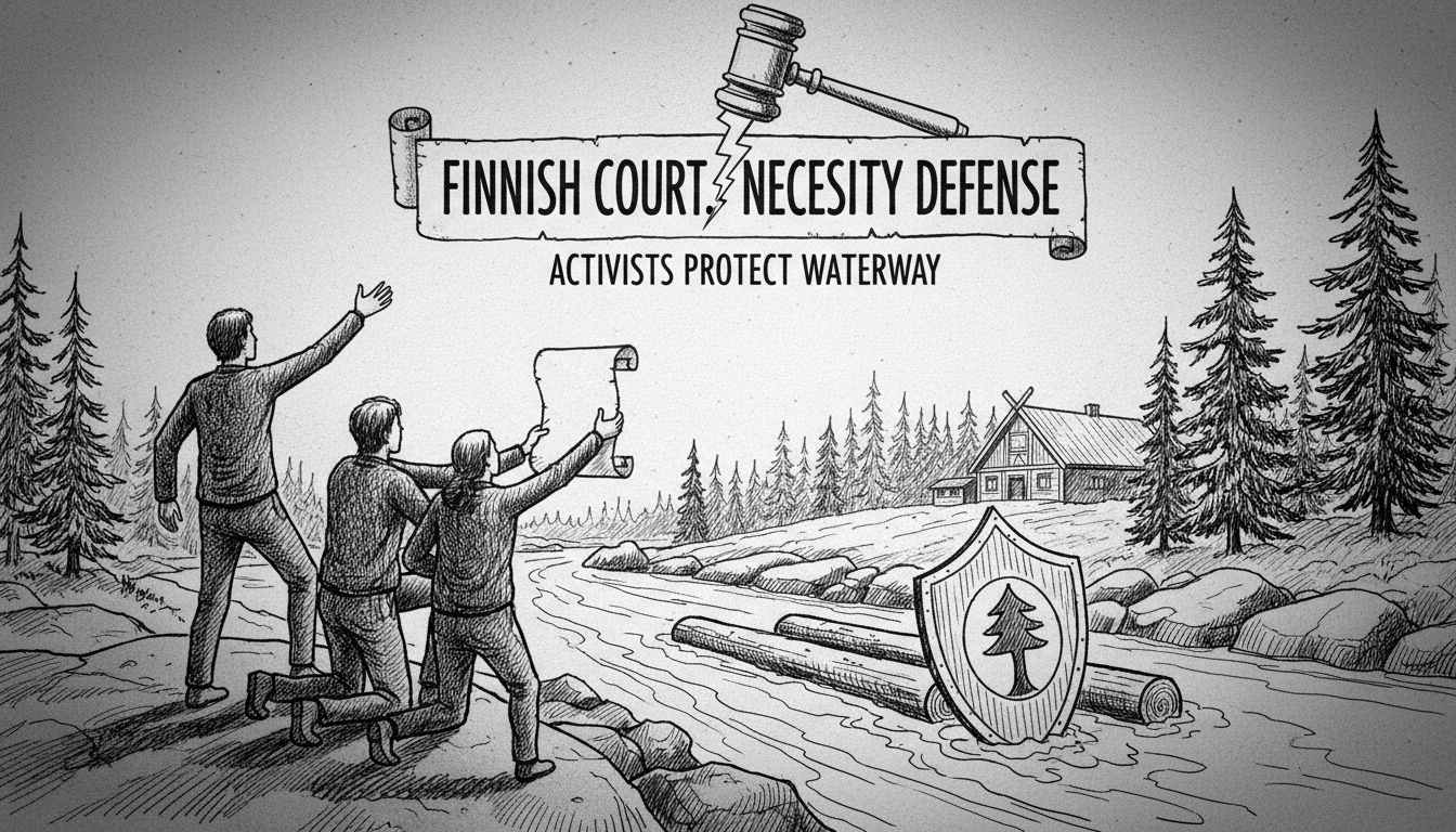 Finnish Court Rules Environmental Activists Acted Under Necessity to Stop Logging