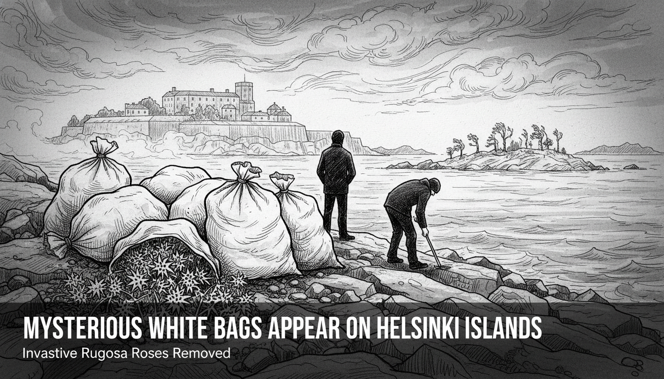 Mysterious White Bags Appear on Helsinki Islands