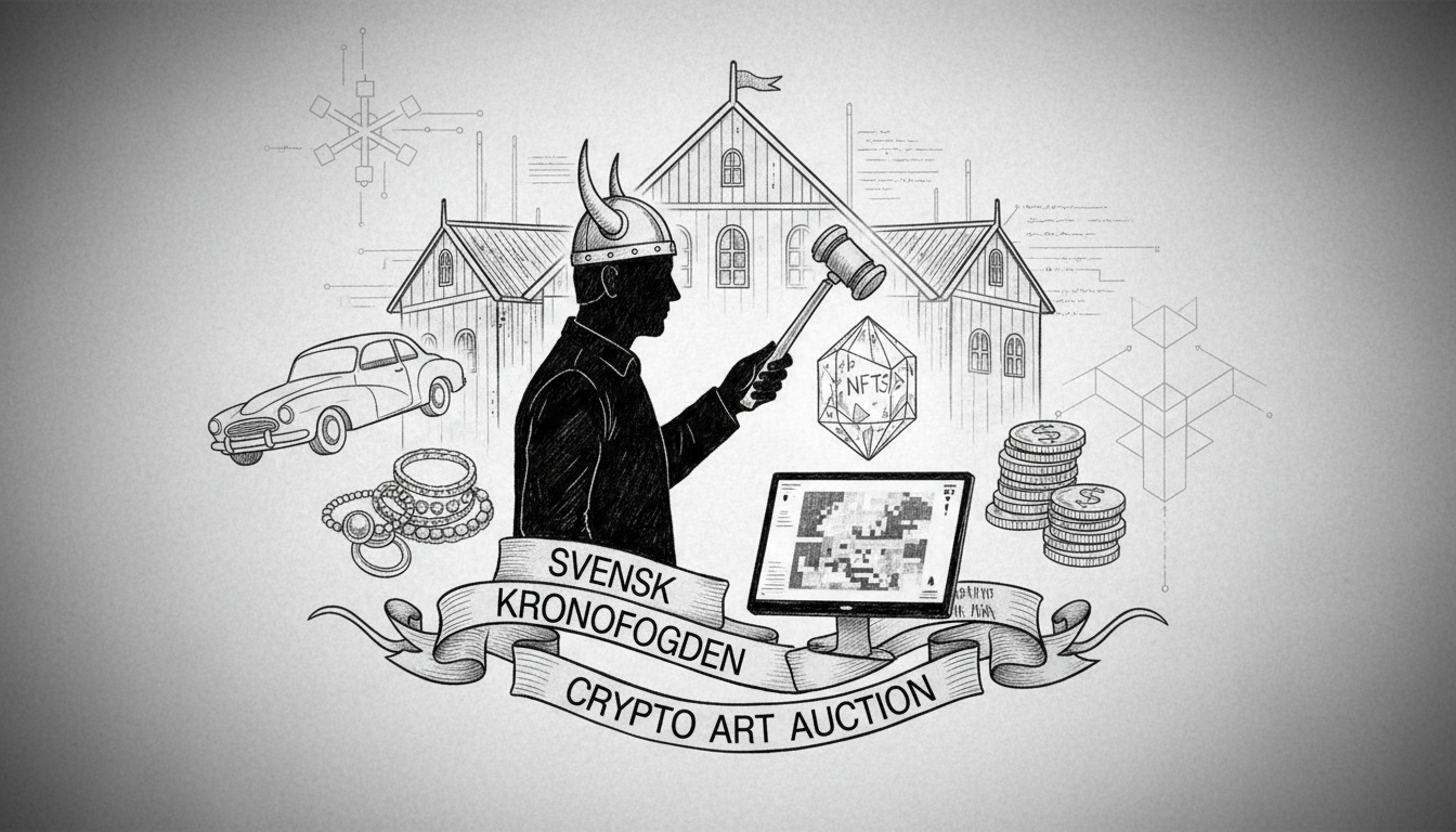 Swedish Enforcement Authority Auctions Crypto Art for First Time