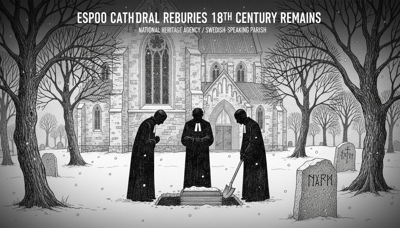 Espoo Cathedral Buries 18th Century Remains Found During Renovations