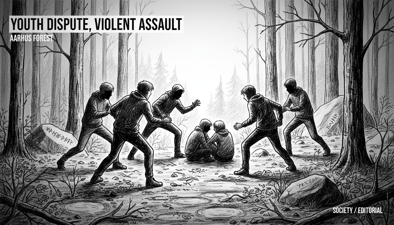 Youth Dispute Leads to Violent Assault on Children in Aarhus Forest