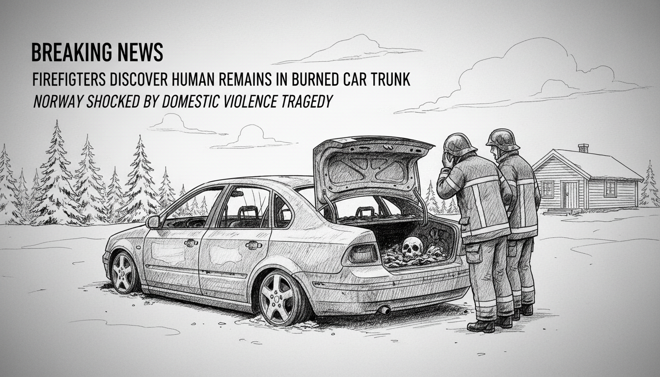 Firefighters Discover Human Remains in Burned Car Trunk