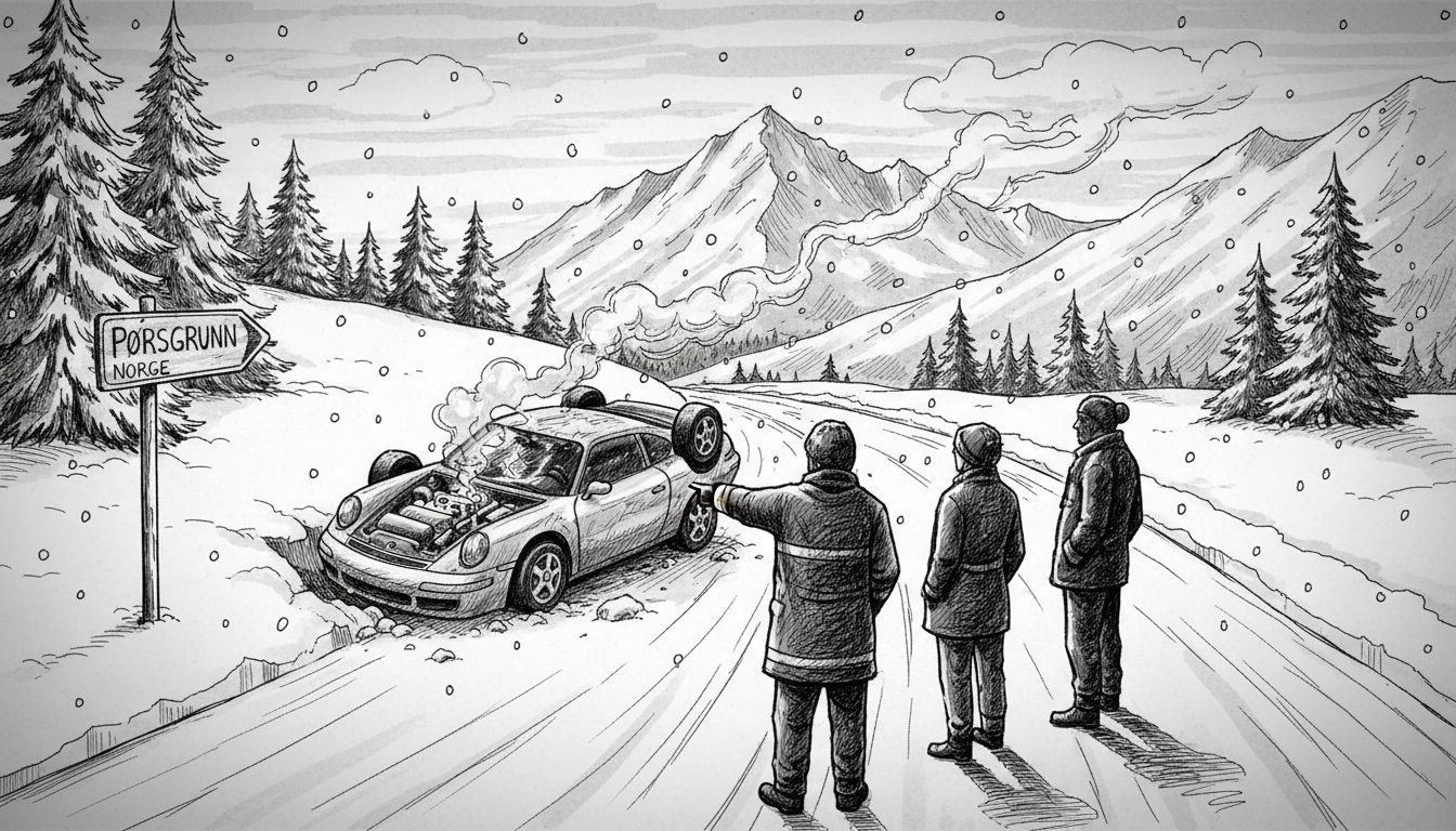 Norway Car Crash Seriously Injures Porsgrunn Driver