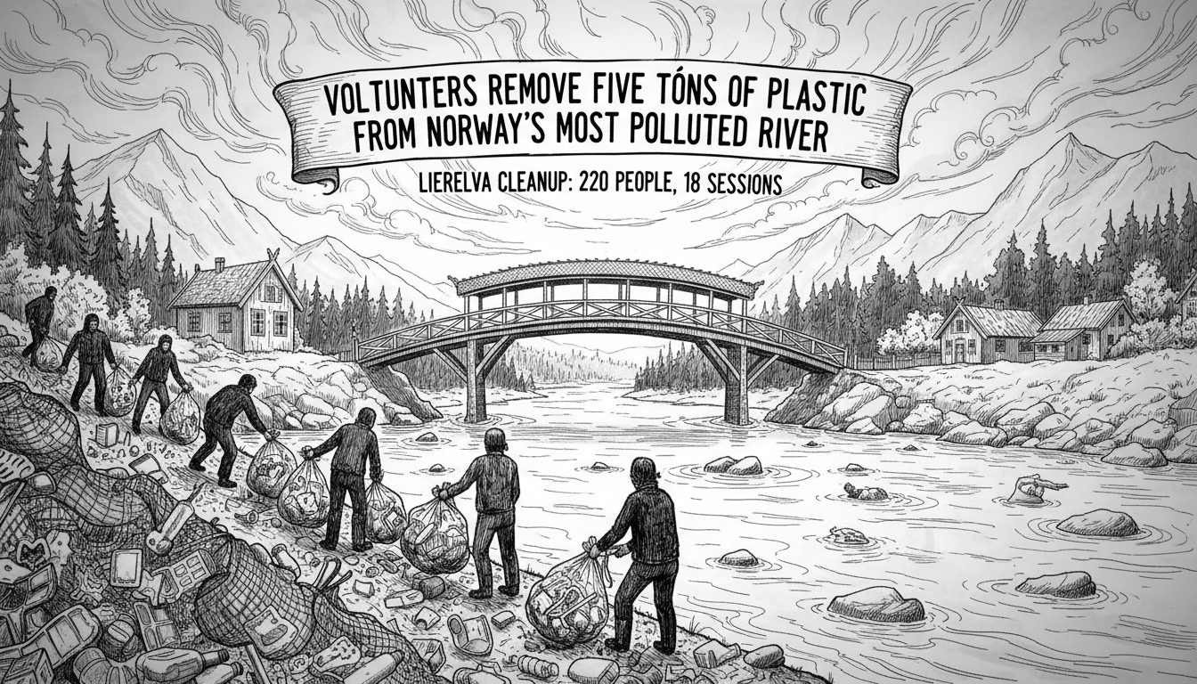 Volunteers Remove Five Tons of Plastic From Norway's Most Polluted River