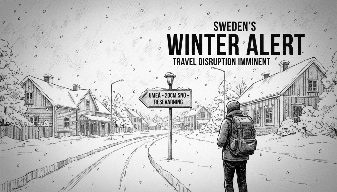 Sweden's Umeå Braces for 20cm Snow: Travel Warning