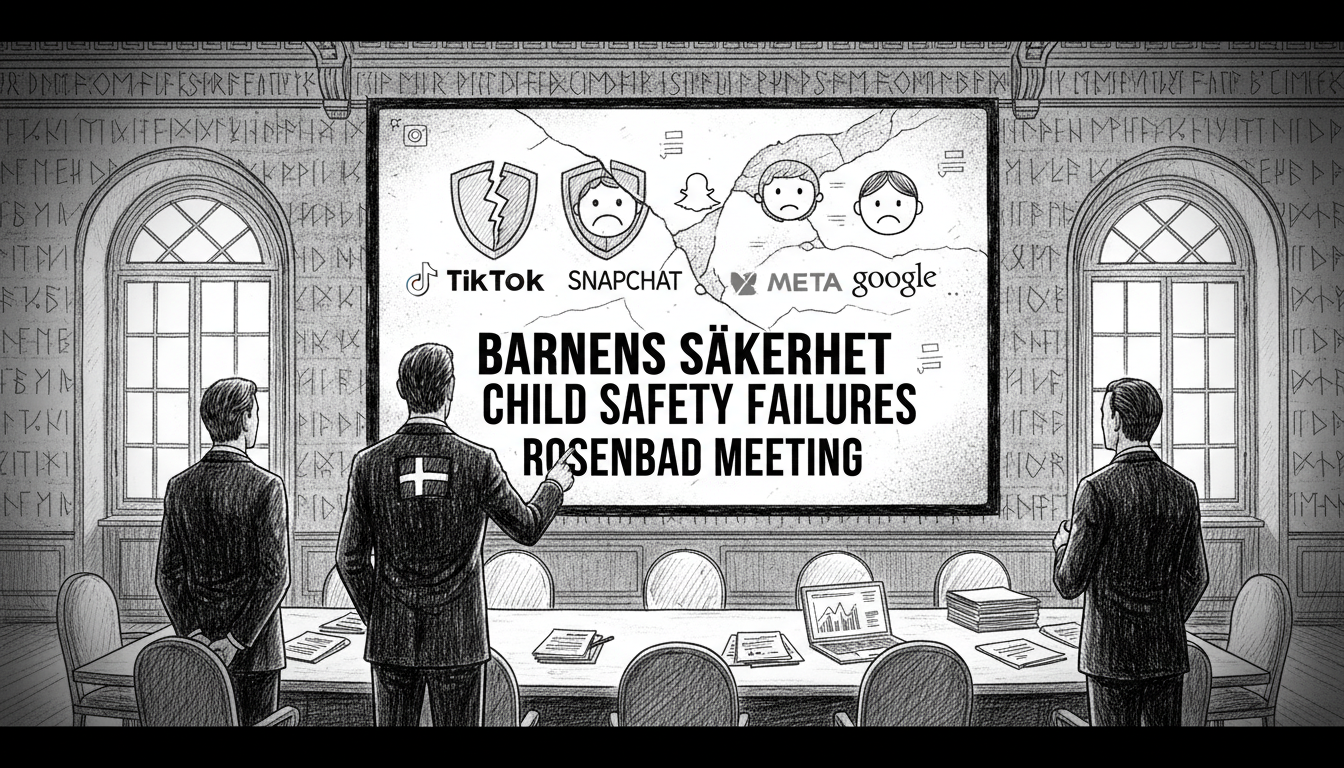 Swedish Government Confronts Tech Giants Over Child Safety Failures