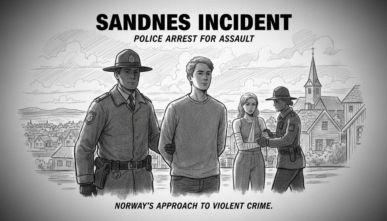 Police Arrest Young Man for Assault in Sandnes Incident