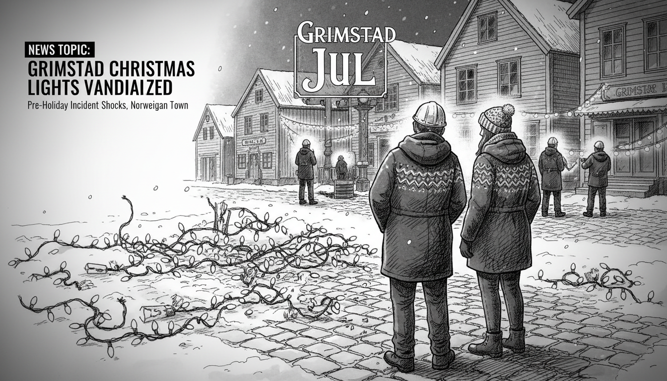 Grimstad Christmas Lights Vandalized in Mysterious Pre-Holiday Incident