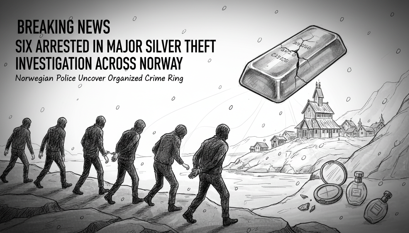 Six arrested in major silver theft investigation across Norway