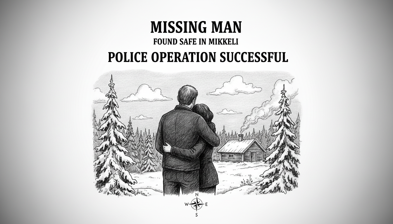Missing Man Found Safe in Mikkeli Search Operation