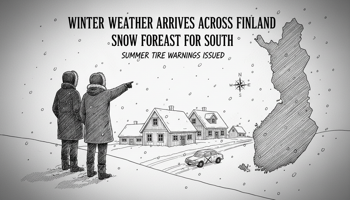 Winter Weather Arrives Across Finland With Snow Forecast For South