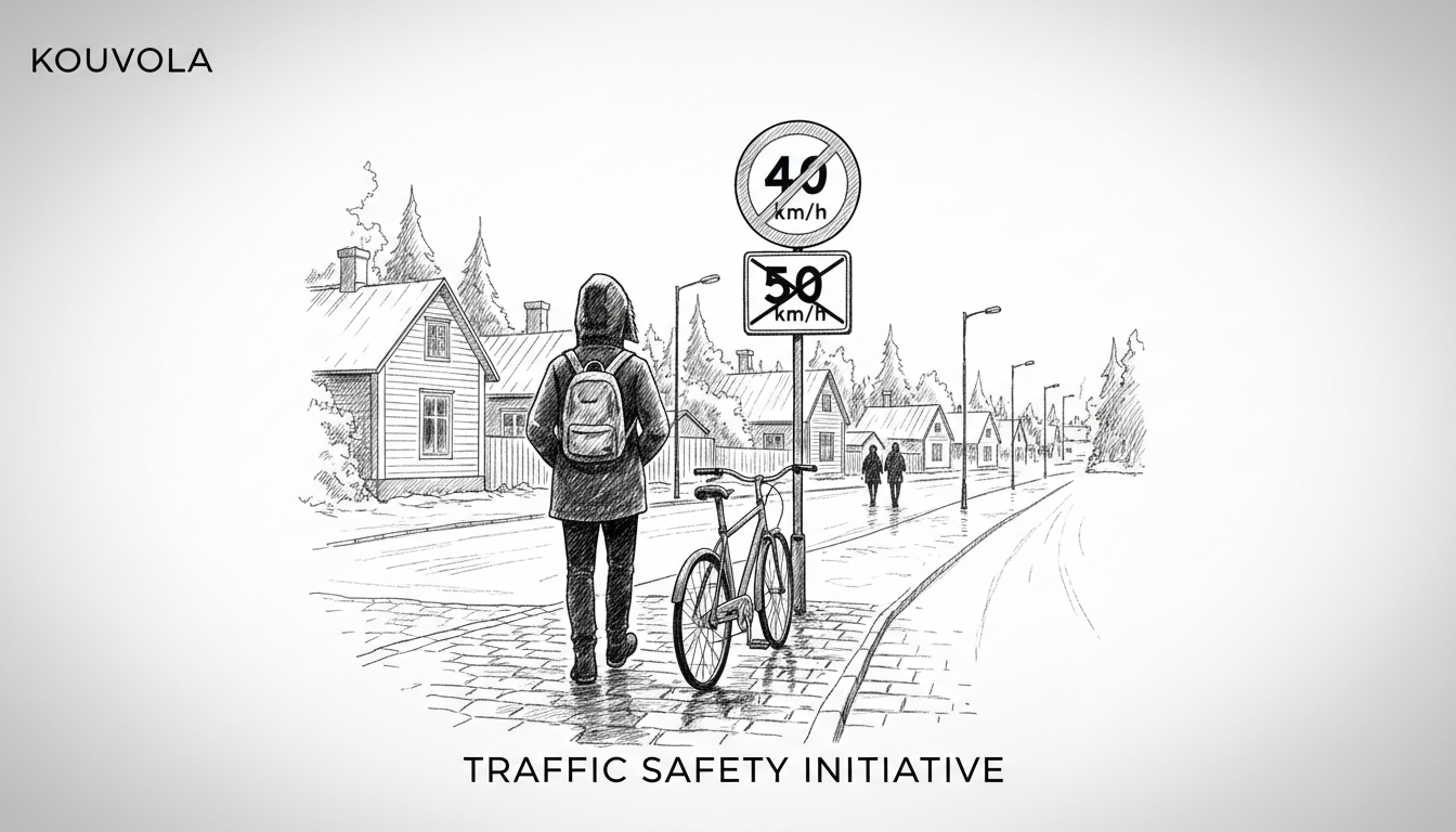 Kouvola Reduces Speed Limits to Improve Traffic Safety