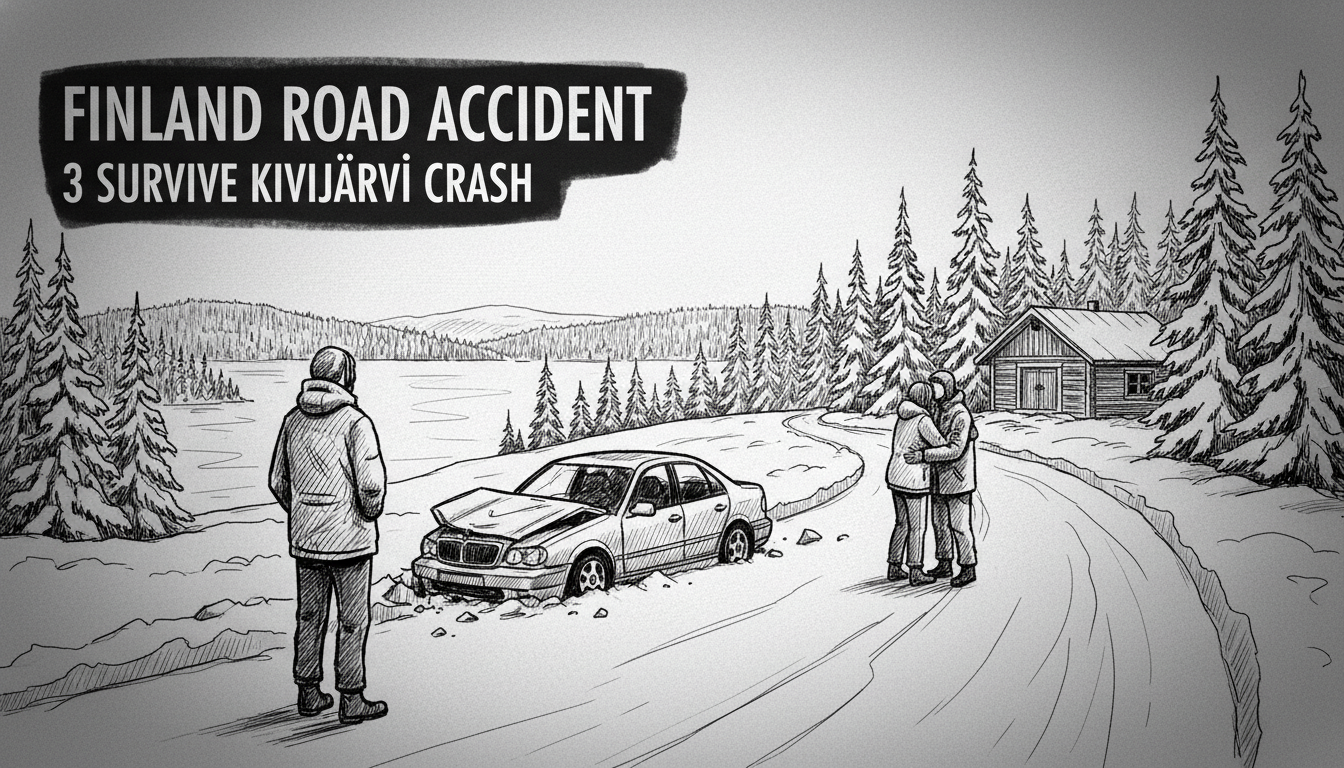 Finland Road Accident: 3 Survive Kivijärvi Crash