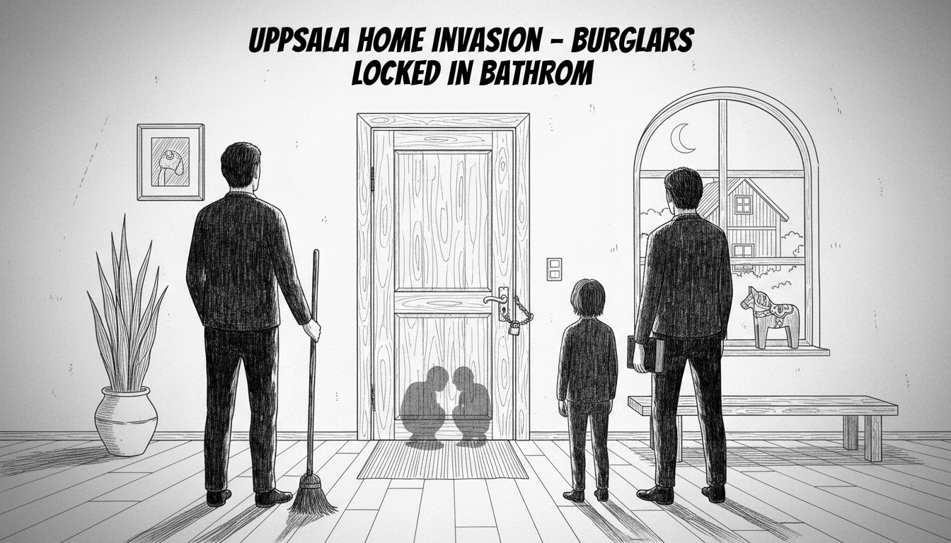 Uppsala Residents Lock Burglars in Bathroom During Late Night Incident