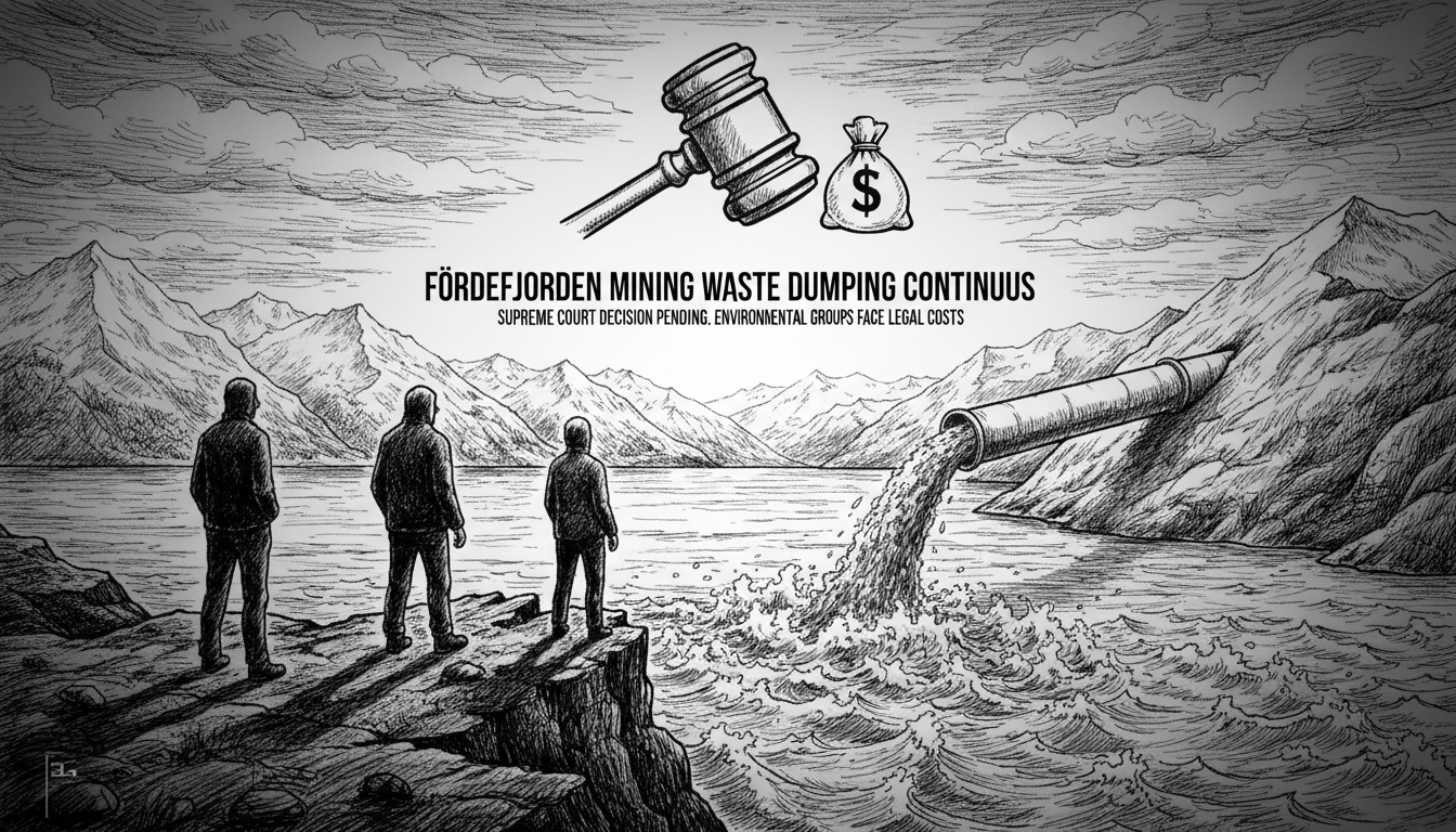 Førdefjorden Mining Waste Dumping Continues Pending Supreme Court Decision