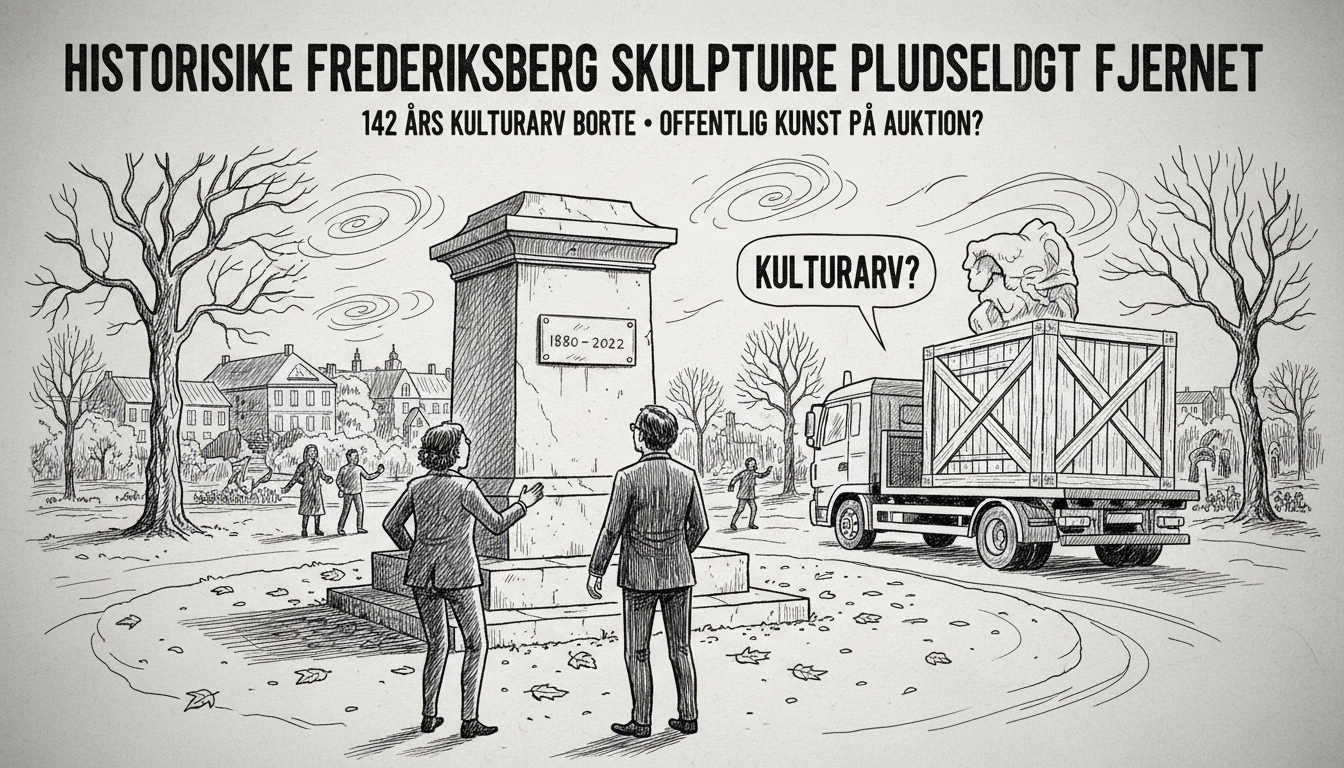 Historic Frederiksberg Sculptures Suddenly Removed from Public Garden