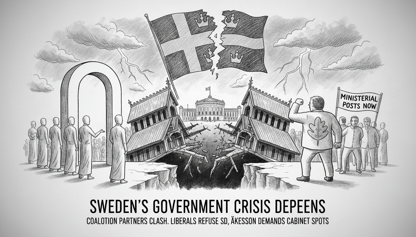 Sweden's Government Crisis Deepens as Coalition Partners Clash