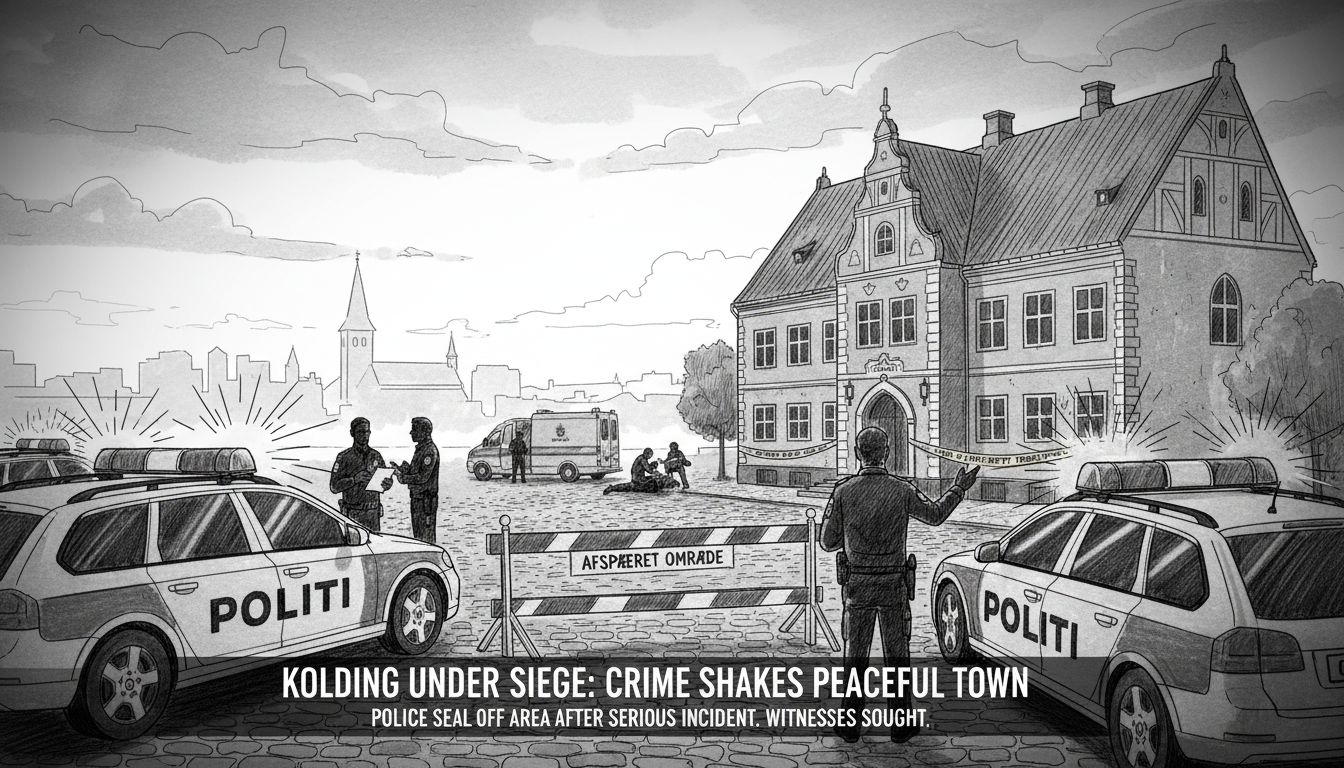 Police Seal Off Area in Kolding Following Serious Crime Report