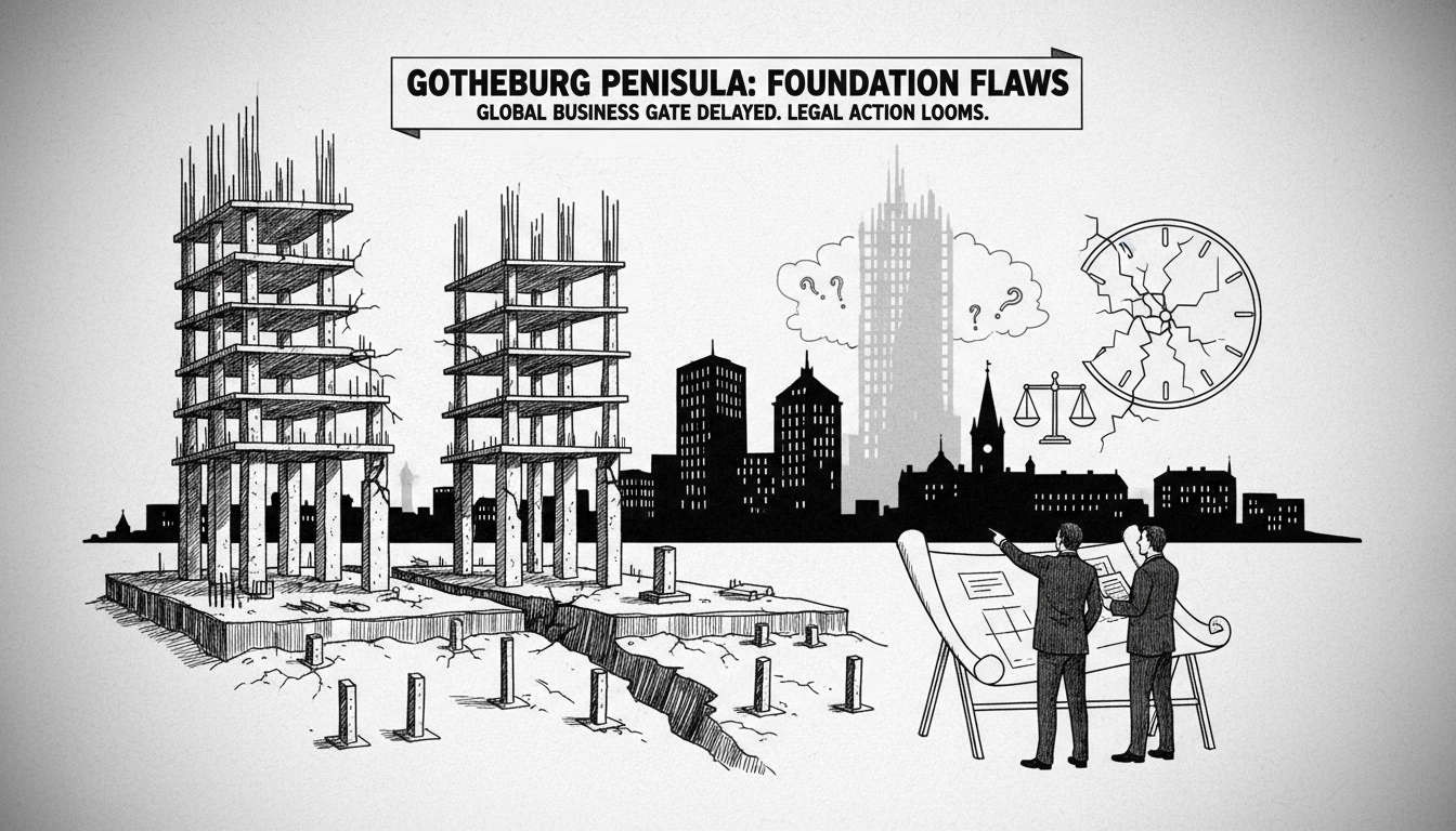 Construction flaws found on Gothenburg's new peninsula