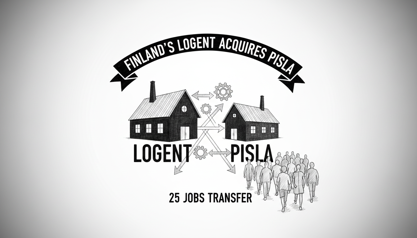 Finland's Logent Acquires Pisla, 25 Jobs Transfer