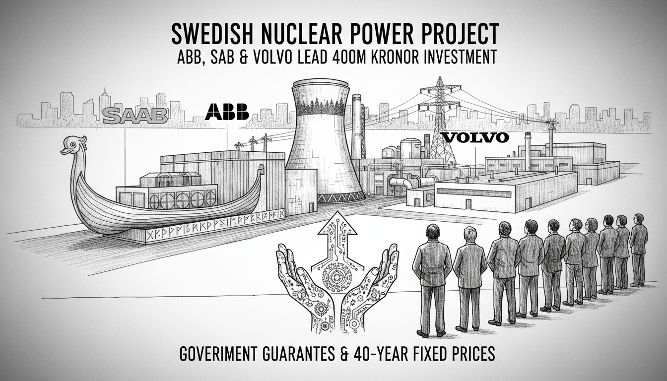 ABB, Saab and Volvo Invest in Swedish Nuclear Power Project