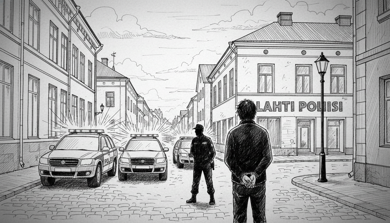 Police Detain Man in Lahti Following Public Disturbance