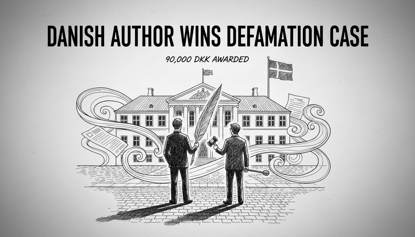 Danish Author Wins 90,000 DKK Defamation Case