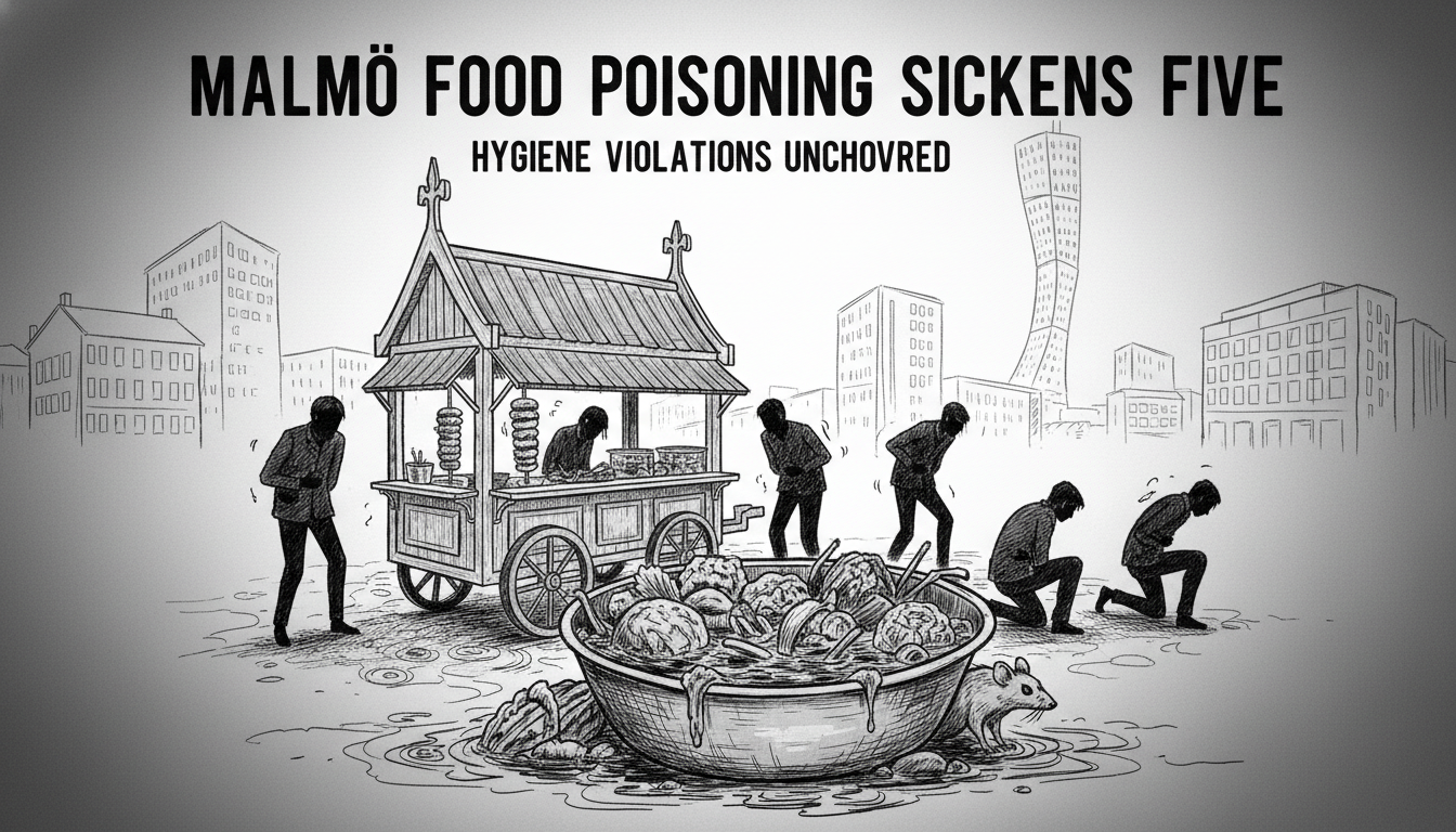 Five Fall Ill After Eating Kebab in Malmö Restaurant