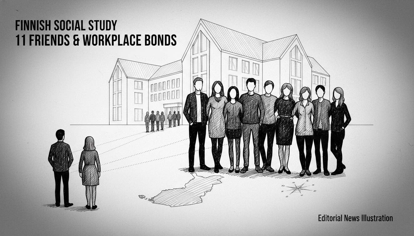 Finnish Social Study Reveals Average of 11 Friends, Workplace Key for Connections