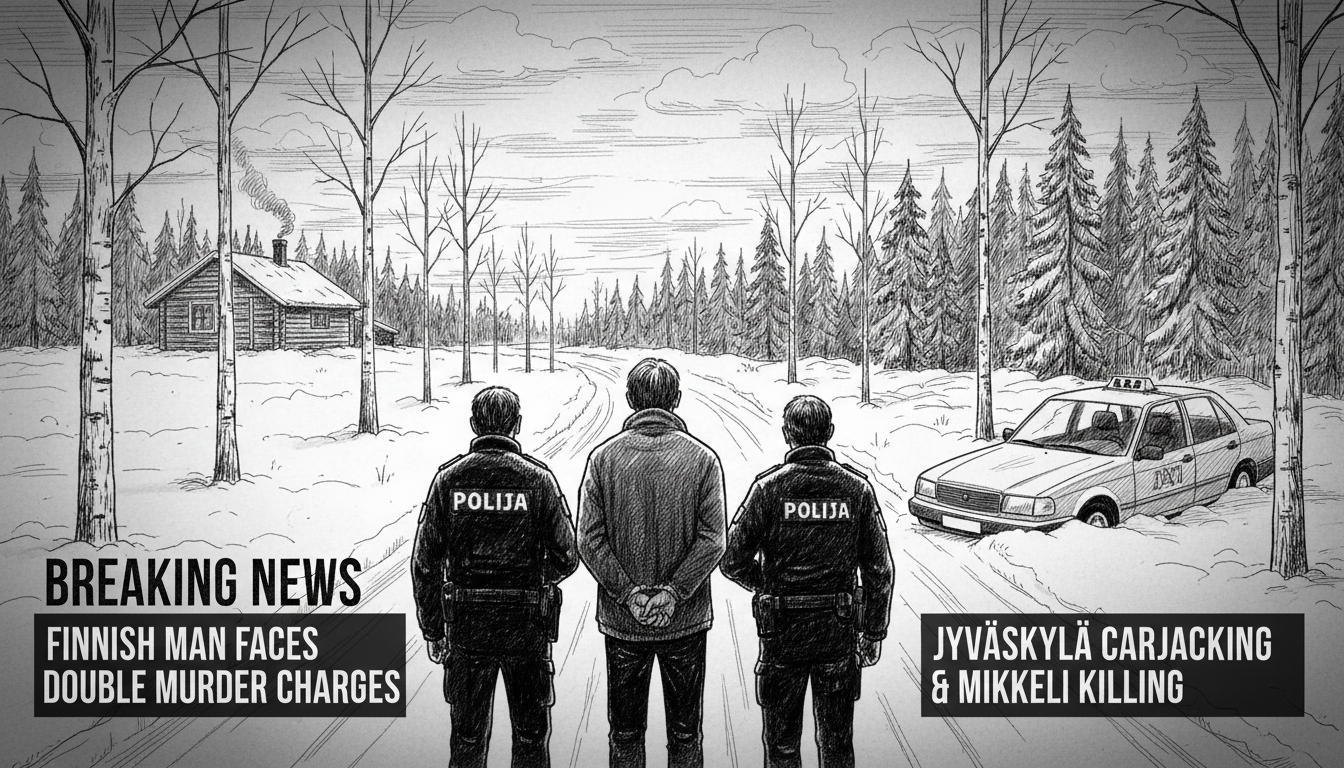 Finnish man faces murder charges in double violent crime case