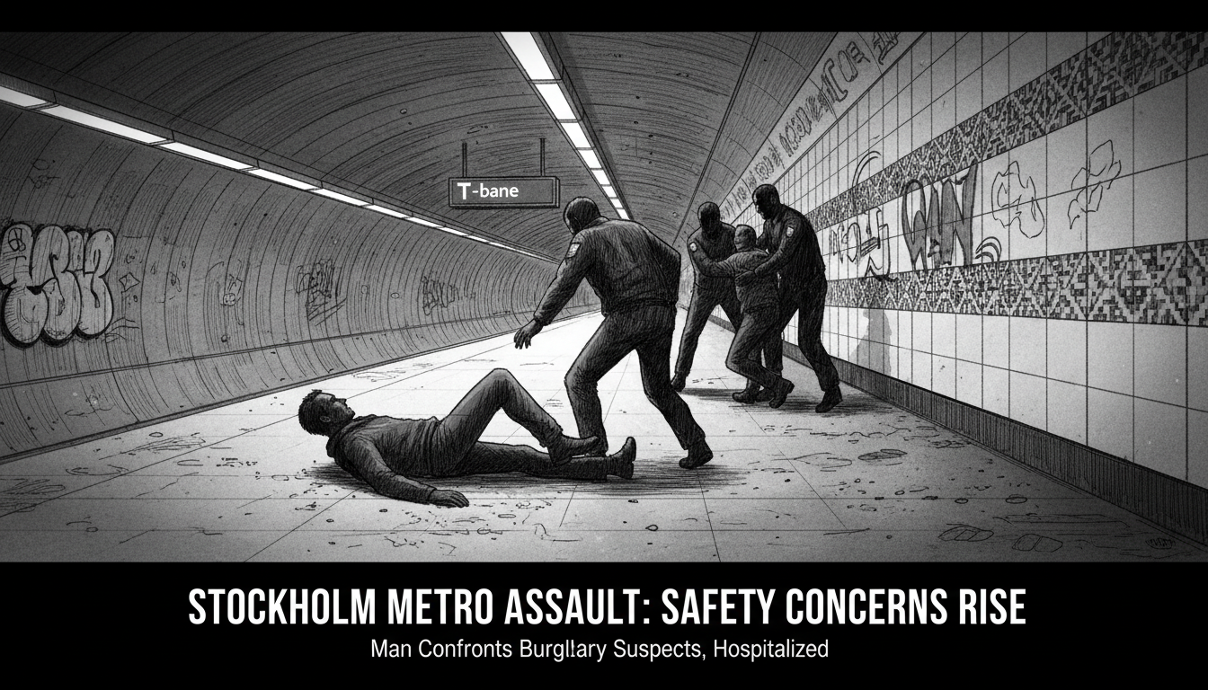 Man Assaulted in Stockholm Metro Station