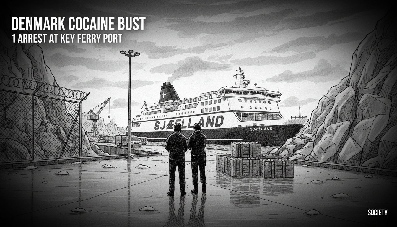 Denmark Cocaine Bust: 1 Arrest at Key Ferry Port