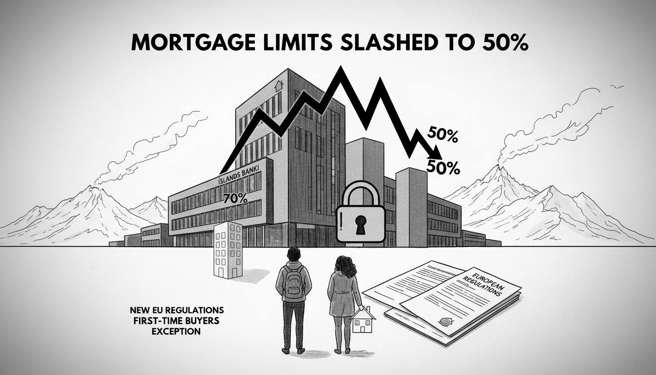 Icelandic Bank Slashes Core Mortgage Limits to 50%