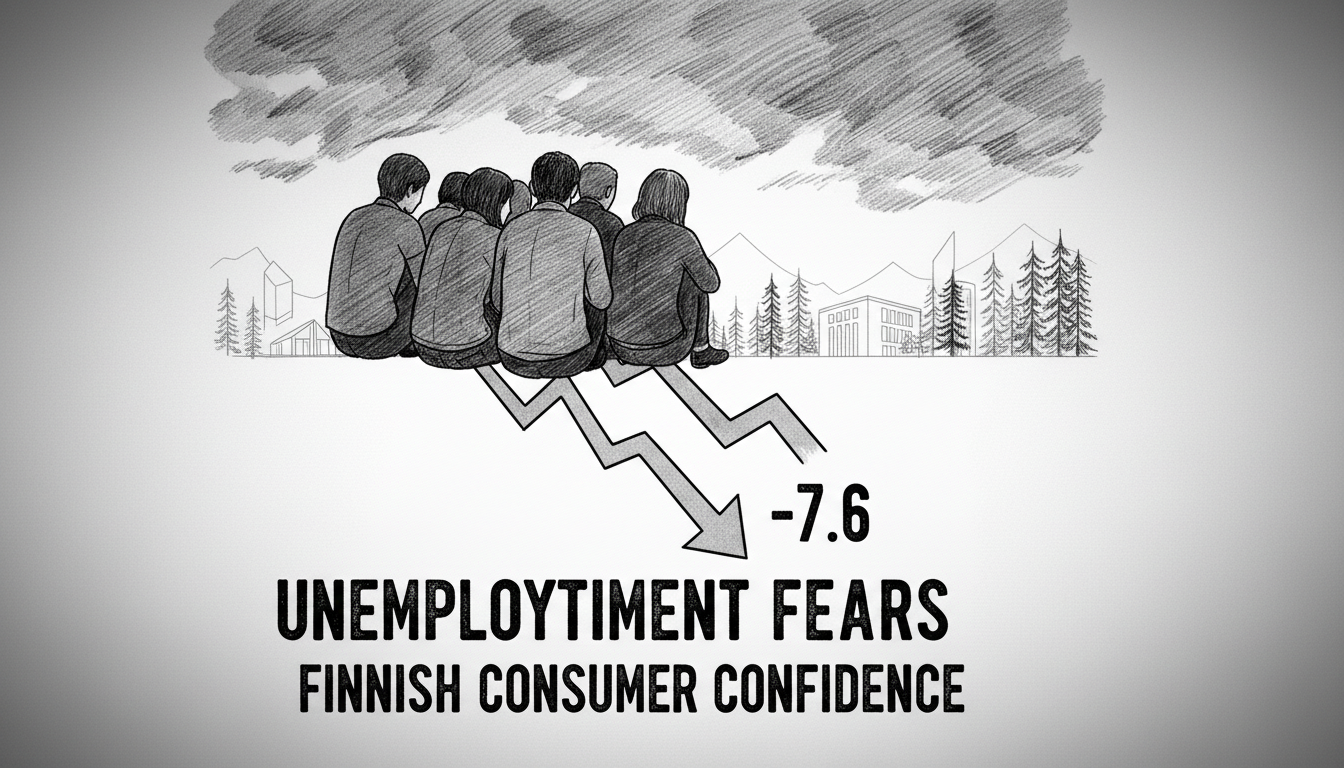 Unemployment Fears Weaken Finnish Consumer Confidence