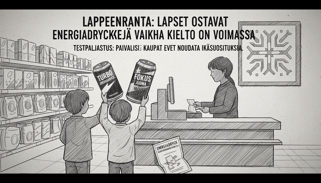 Energy Drinks Sold to Children Despite Age Recommendations in Finnish City