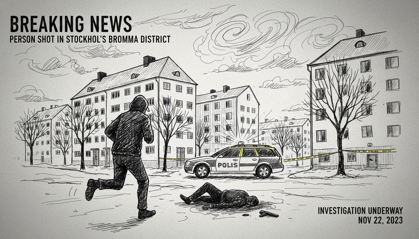 Person Shot in Stockholm's Bromma District