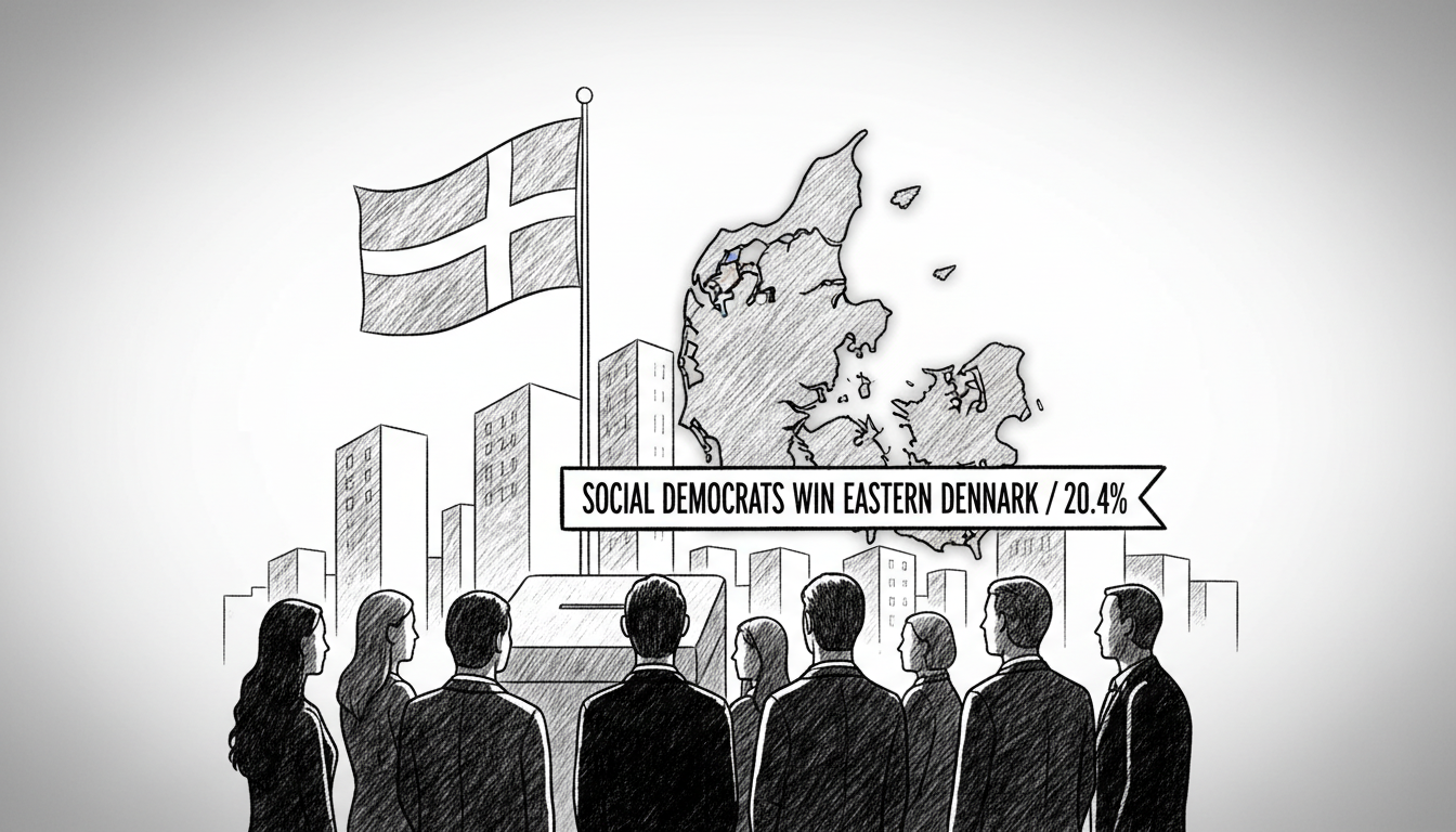 Social Democrats Win Largest Share in New Eastern Denmark Region