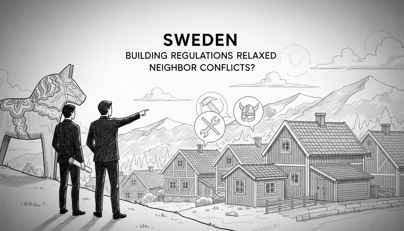Swedish Government Relaxes Building Regulations Amid Neighbor Relations Concerns