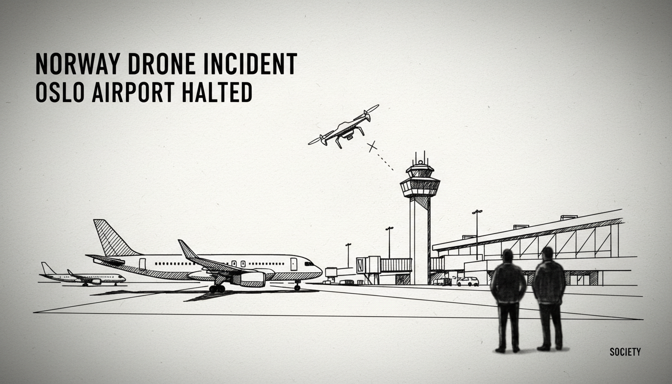 Norway Drone Incident: 2 Flights Halted at Oslo Airport