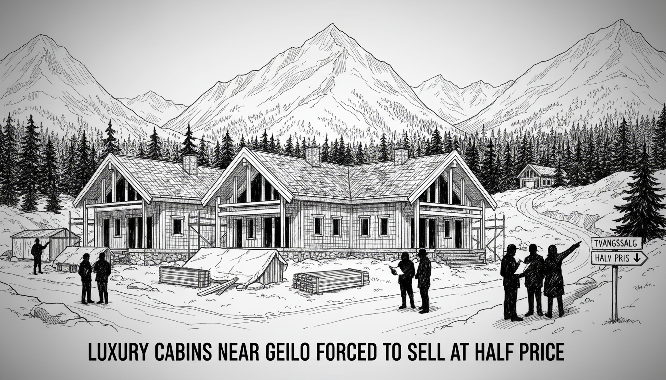 Luxury Cabins Forced to Sell at Half Price Near Geilo