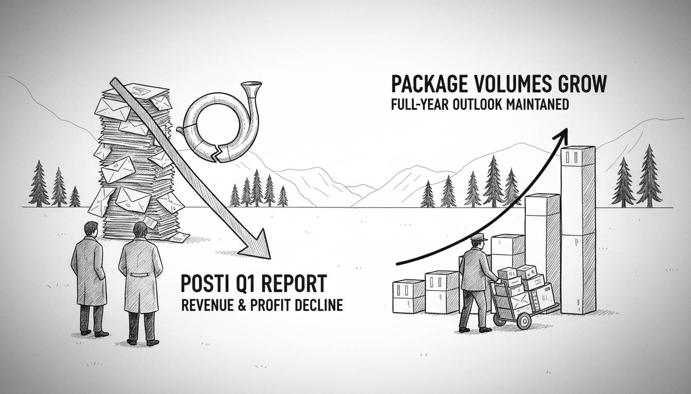 Posti's First Quarterly Report Shows Declining Revenue and Profit