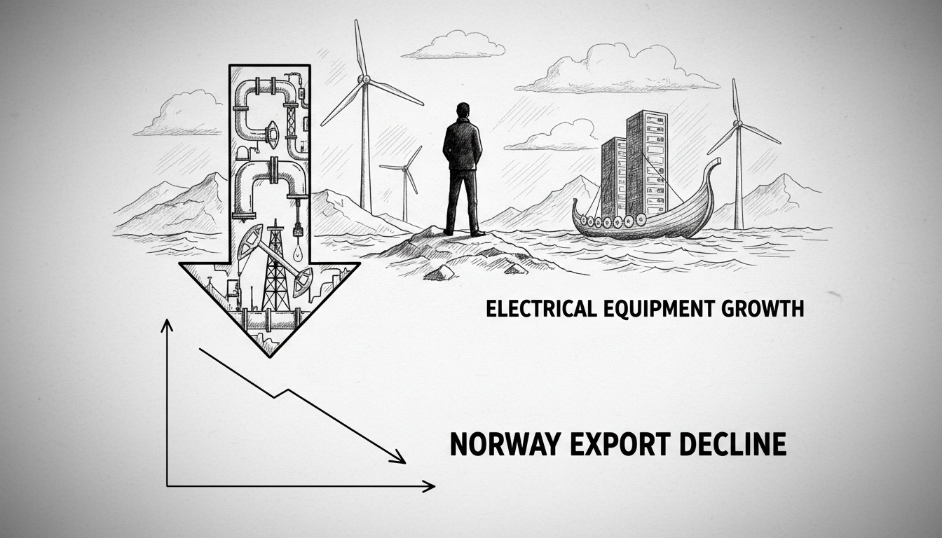 Norway Export Decline in October Amid Lower Energy Prices