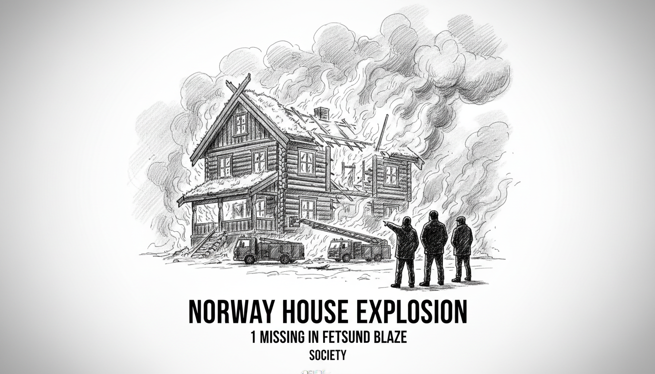 Norway House Explosion: 1 Missing in Fetsund Blaze