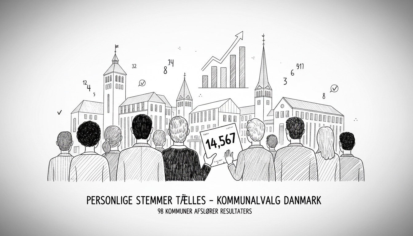 Personal Vote Counts Revealed for Municipal Candidates Across Denmark
